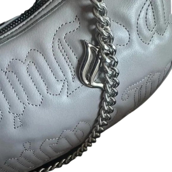 Juicy Couture Gull Grey Quilted Crossbody Purse With Coin Purse - Picture 6 of 10